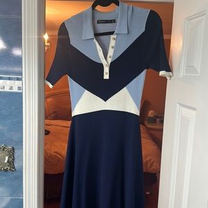 Karen Millen blue dress.